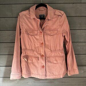 Abercrombie & Fitch Light Pink Utility Jacket Size Small